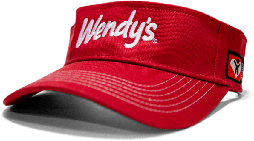 Wendy's red crew member hat.